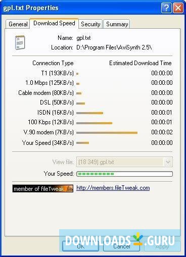 febooti fileTweak Download Speed