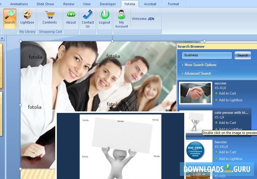 fotolia Powerpoint 2007 Add-in