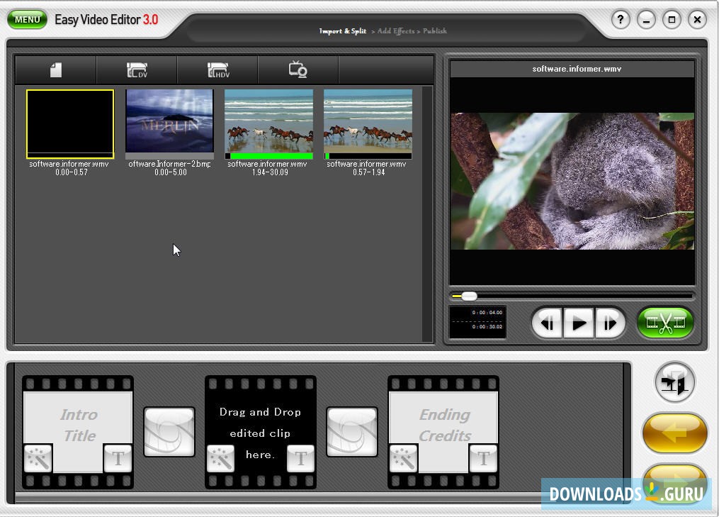 honestech Easy Video Editor Trial