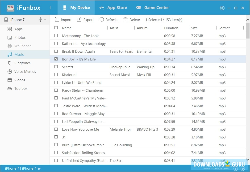 Checking iOS Music Files