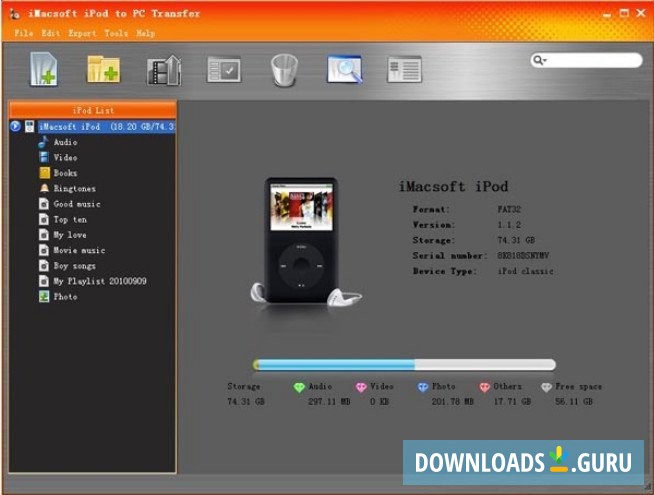 iMacsoft iPod to PC Transfer