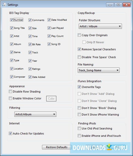 General Settings