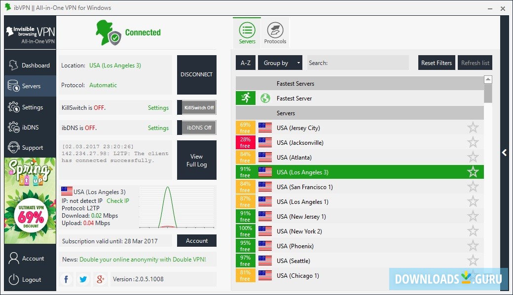 Connected to VPN Server