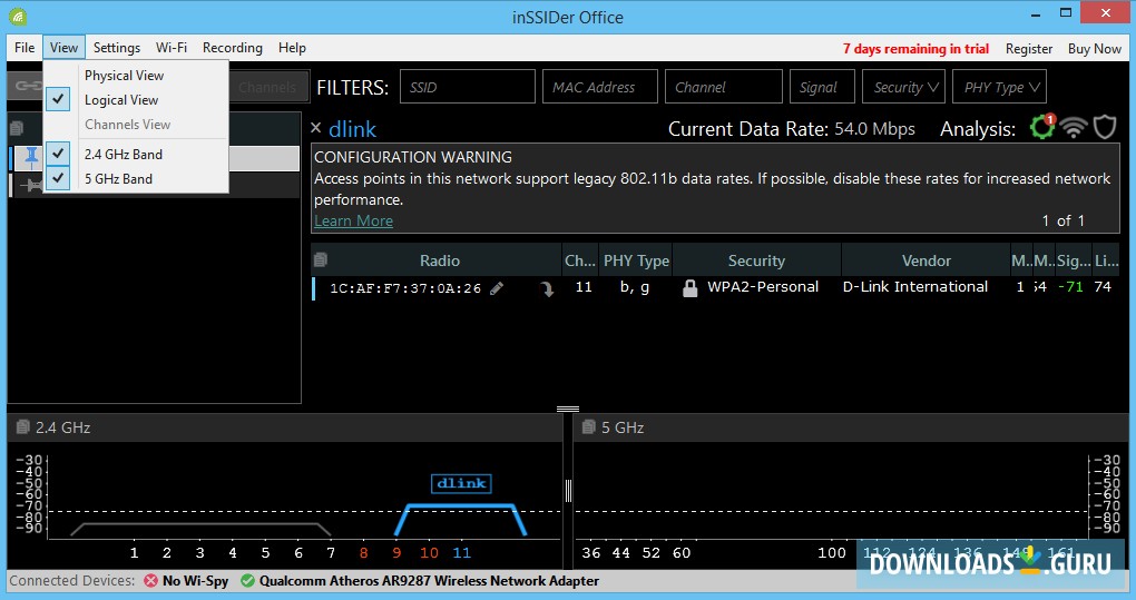 inssider wifi download