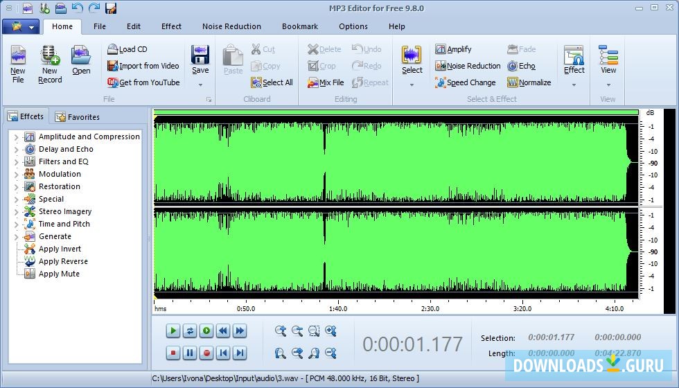meMedia Mp3 Editor