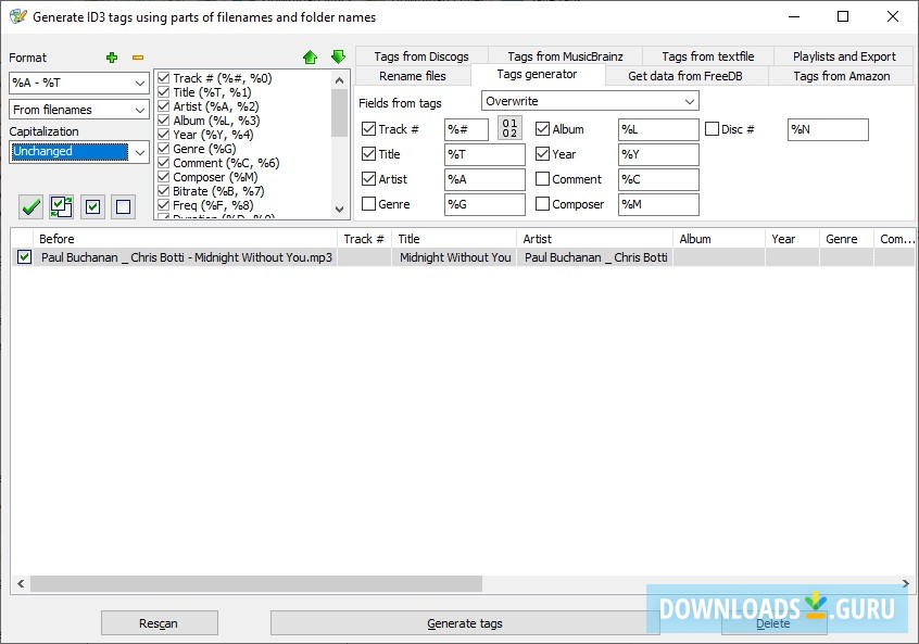 Mp3tag 3.23 download the new version for ios