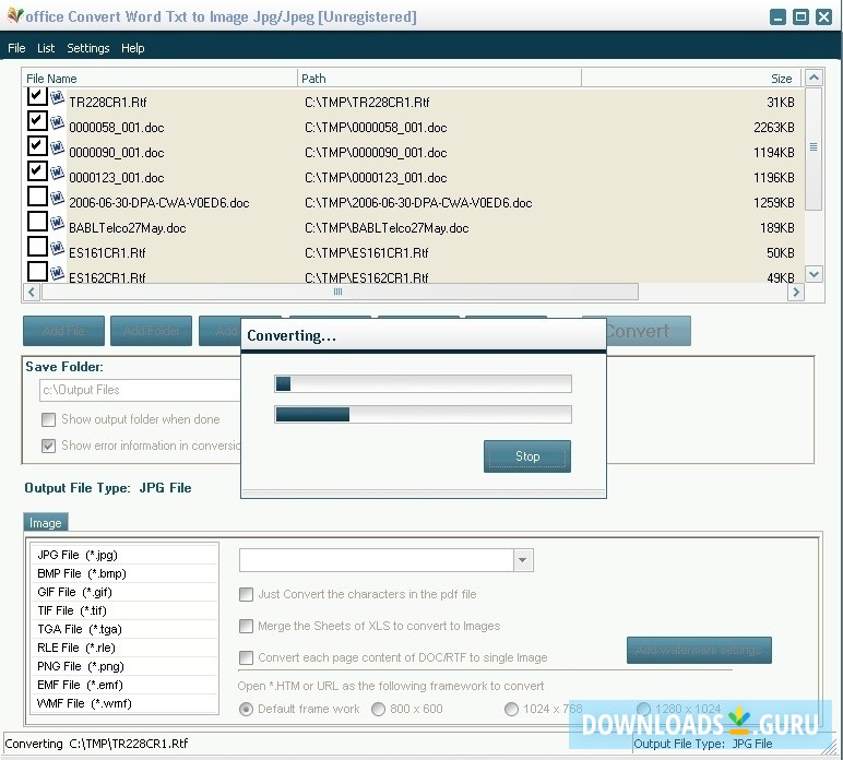 Conversion in Progress