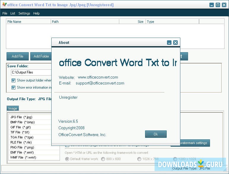 office Convert Word Txt to Image Jpg/Jpeg