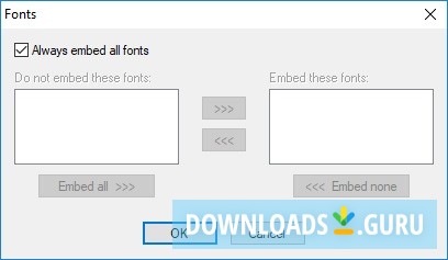 Fonts Options