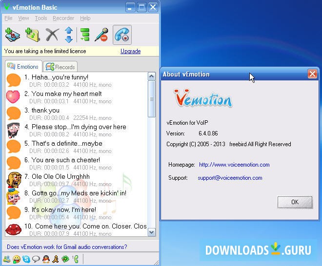 vEmotion - VoIP audio assistant